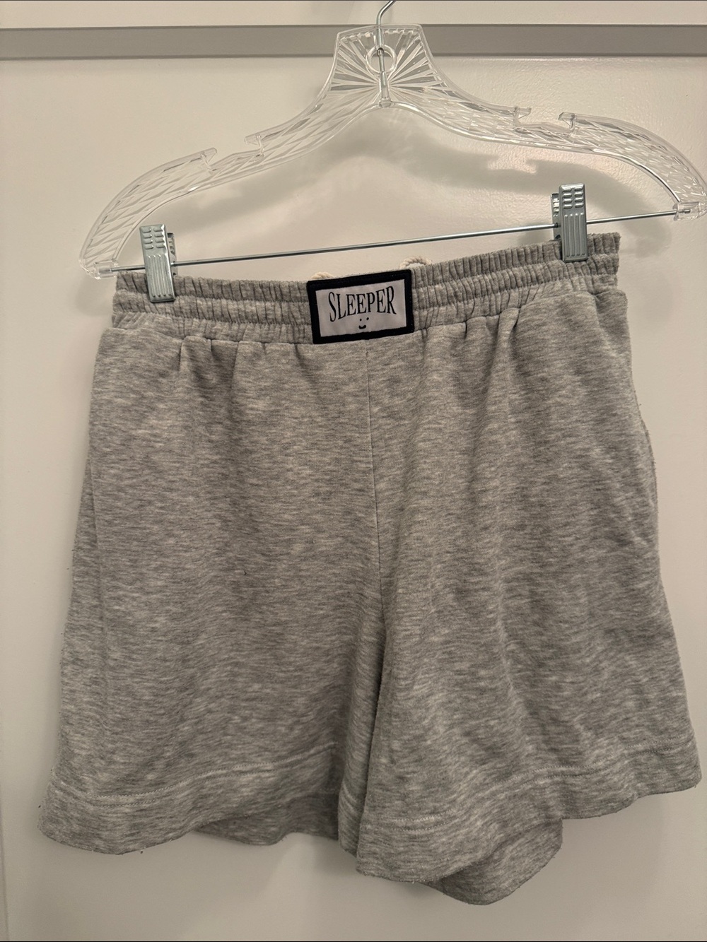 Sleeper Heather Gray Athletic Pull-On Shorts and Sweater Set